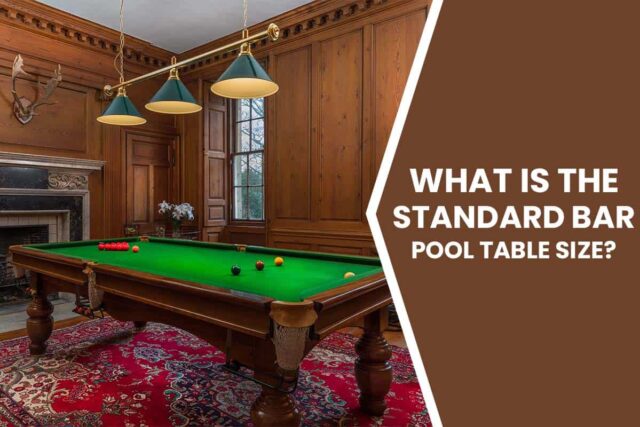 What Is The Standard Bar Pool Table Size