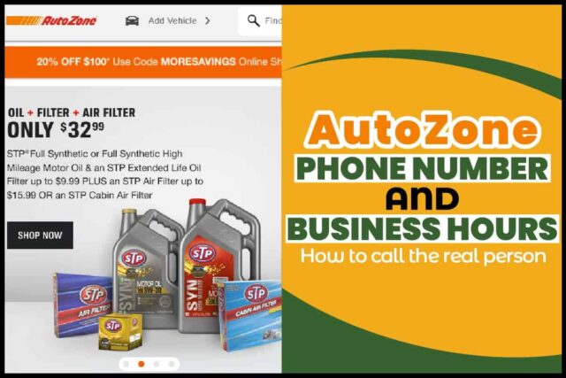 AutoZone Phone Numbers and Business hours