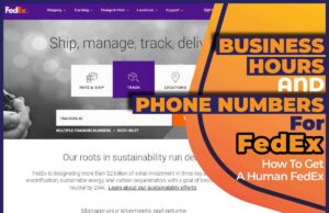 Business Hours And Phone Numbers For FedEx
