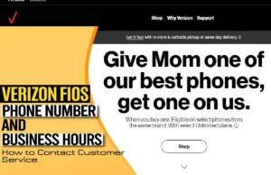 Verizon Fios Phone Number and Business Hours