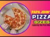 Papa John’s Pizza Sizes
