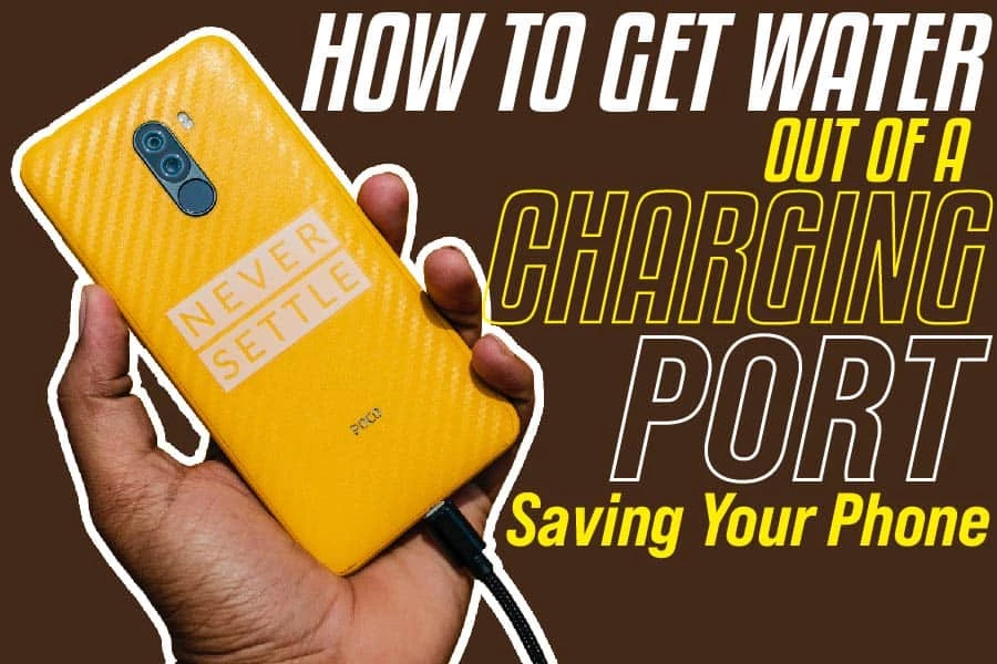 how to get water out of charging port iphone 13