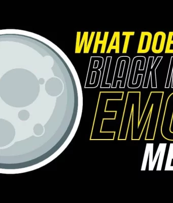 What Does The Black Moon Emoji Mean