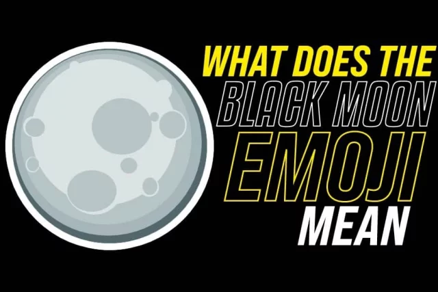 What Does The Black Moon Emoji Mean