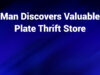 man discovers valuable plate thrift store