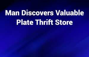 Man Discovers Valuable Plate Thrift Store Find: How It Happened and What You Can Learn man discovers valuable plate thrift store